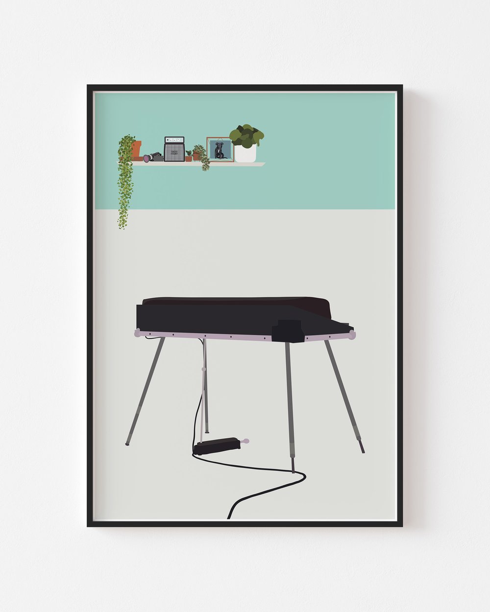 Image of Rhodes Piano Houseplant Print