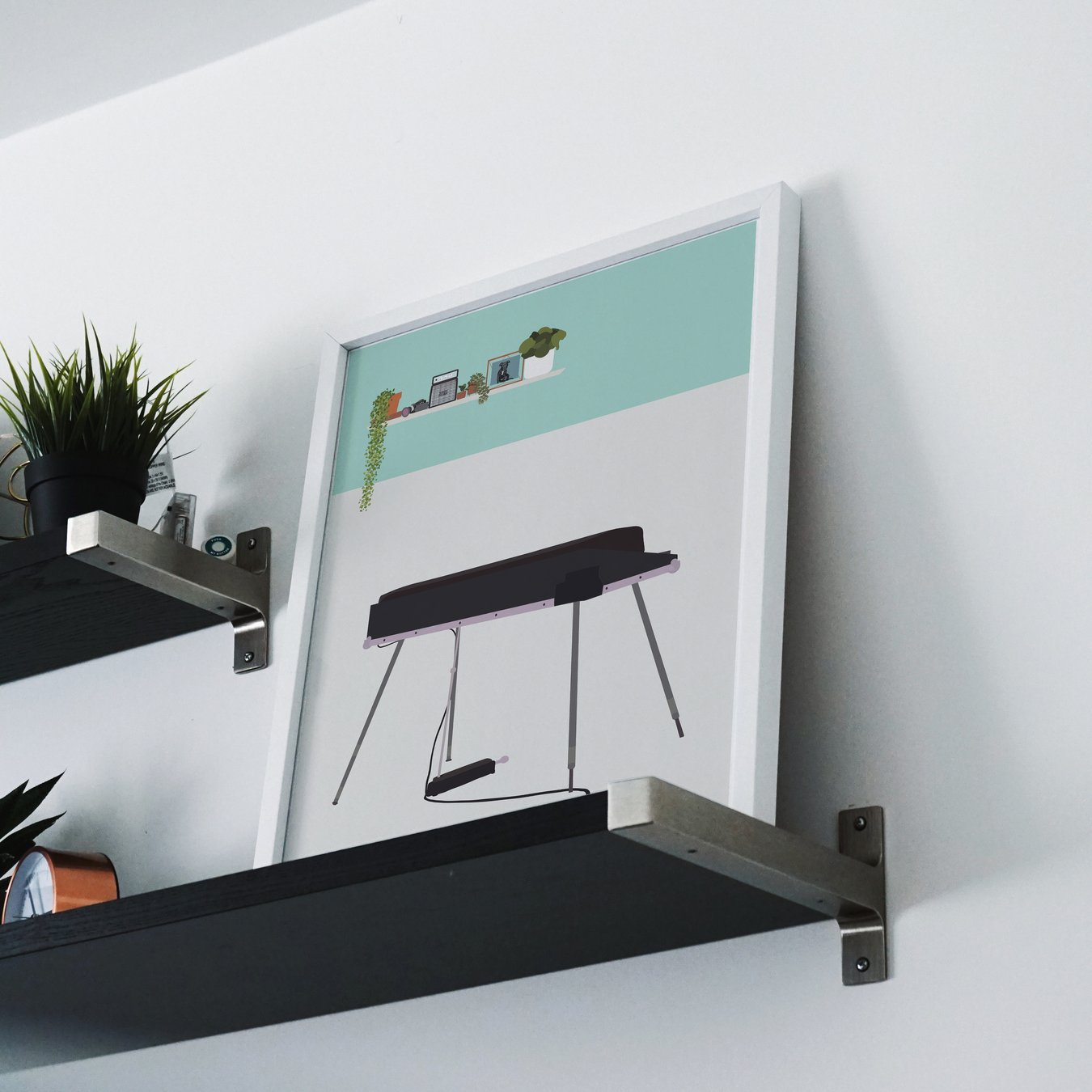 Image of Rhodes Piano Houseplant Print