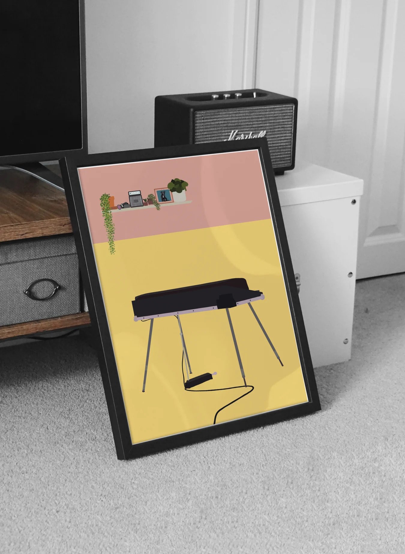 Image of Rhodes Piano Houseplant Print