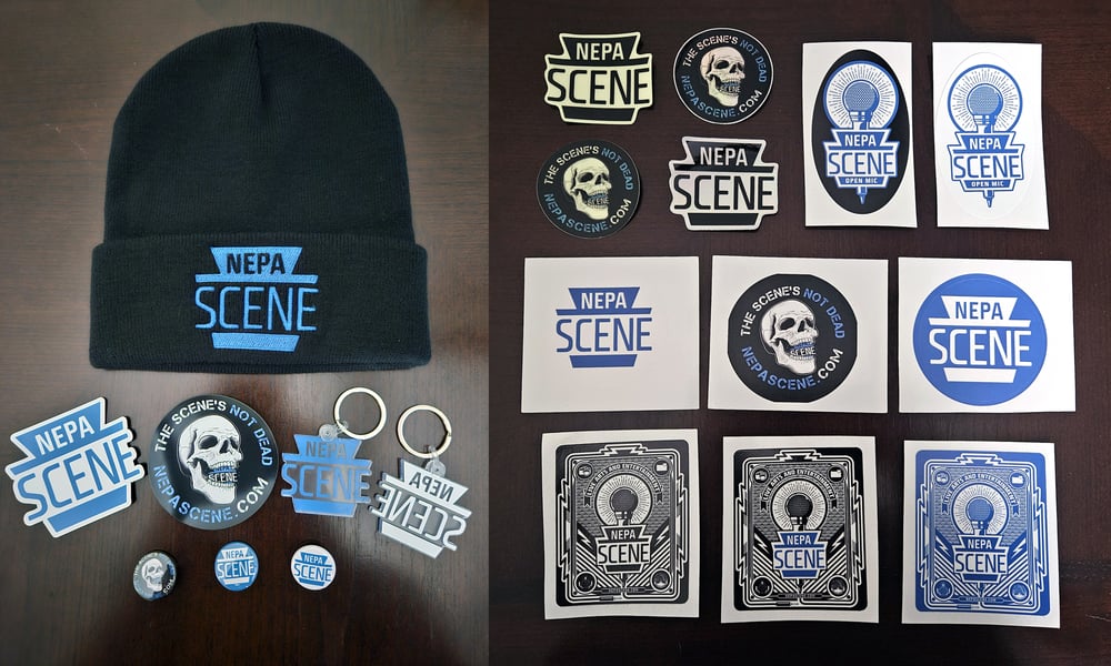 Image of NEPA Scene stickers, magnets, keychains, and buttons