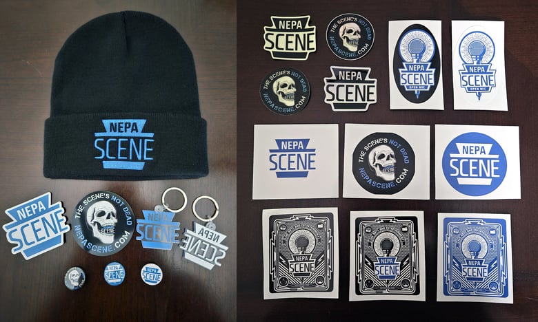 Image of NEPA Scene stickers, magnets, keychains, and buttons