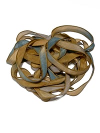 Image 7 of 1PC. HARVEST MOON 42" Hand Dyed Finished Edge Silk Wrist Wrap Bracelet/Jewelry Ribbons