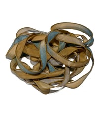 Image 8 of 1PC. HARVEST MOON 42" Hand Dyed Finished Edge Silk Wrist Wrap Bracelet/Jewelry Ribbons