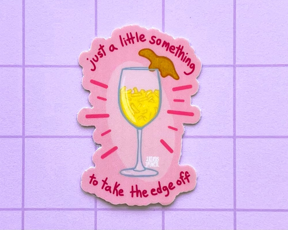 Image of Dino nugget mini vinyl sticker