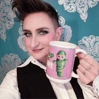 Image 1 of GET UP AND GLOW - ARTbyJEN Retro Mug - FREE POSTAGE