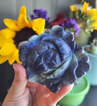 Image 1 of Lapis Flower Carving