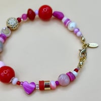 Image 2 of Pink ember charm bracelet 