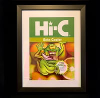 Slimer Ecto Cooler print hand-made 5x7 in. Parody art