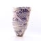 Image of Large Vessel - Purple Herringbone Pattern
