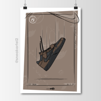 Image 2 of Sneaker Poster Jumpman Jack T-Rexx CJ1 Travis Scott “Dark Mocha”