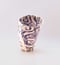 Image of Vase With An Attitude - Purple and Blue Spirals