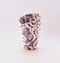 Image of Vase With An Attitude - Purple and Blue Spirals