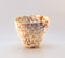 Image of Organic Bowl - Coral and Green Flame Pattern