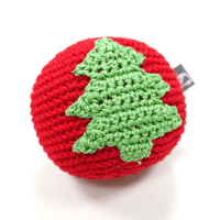 Dogo Crochet Christmas Tree Ball - Dog Toy 