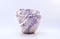 Image of Organic Bowl - Purple Herringbone Pattern