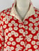 Image of White Flowers on Red Hitoe
