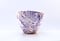 Image of Organic Bowl - Purple Herringbone Pattern