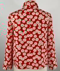 Image 4 of White Flowers on Red Hitoe