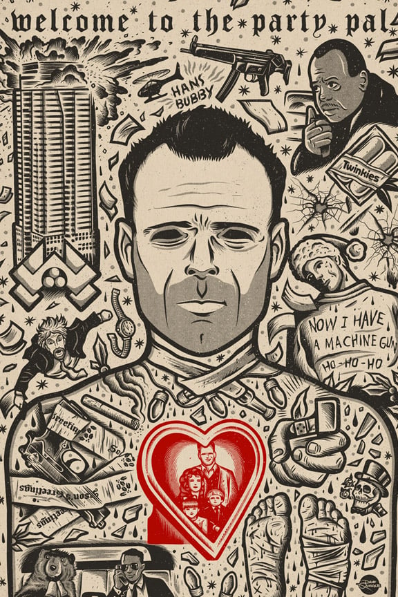 Image of John - Icon Print - Red Heart Variant