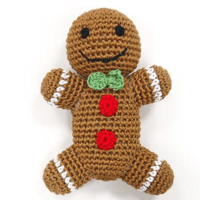 Dogo Crochet Gingerbread Man - Dog Toy