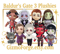 Image of BG3 Plush - Shadowheart Laezel Karlach Gale Tara Wyll Minthara Halsin