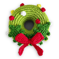 Dogo Crochet Christmas Wreath - Dog Toy 