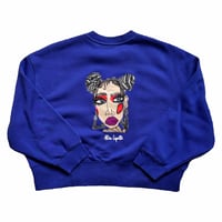 Image 1 of Sweat Crop Oversize Adidas Original - Macaron