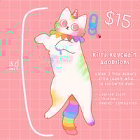 PREORDER Clown Kitty Keychain