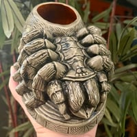 Image 1 of TERROR-ANTULA BIRD EATER BOWL 32 oz Tiki Mug Silver Scream Edition (Ed of 50)