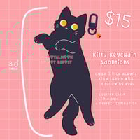 PREORDER Black Kitty Keychain