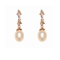Image 1 of Deco Pearl Drop Earring