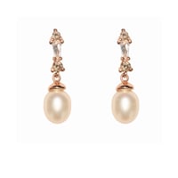 Image 1 of Deco Pearl Drop Earring