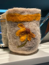 Tall Felted Vase