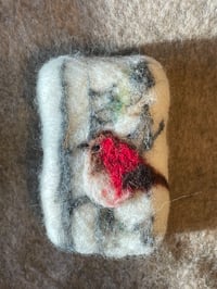 Image 1 of Red Bird and nest