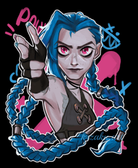 Image 2 of ARCANE Jinx Naklejki + Print