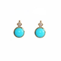 Image 1 of Art Deco Turquoise Earring