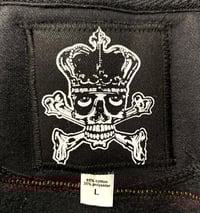 Image 7 of Pac Man Custom Frankenstitched and hand studded Hoodie Size Large