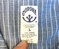 Image 3 of Corona jeans Flat Head indigo dyed wabash shirt, size L