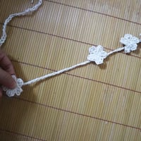 Image 4 of Women hand crochet wild flower jelwery (cotton, choose  color)