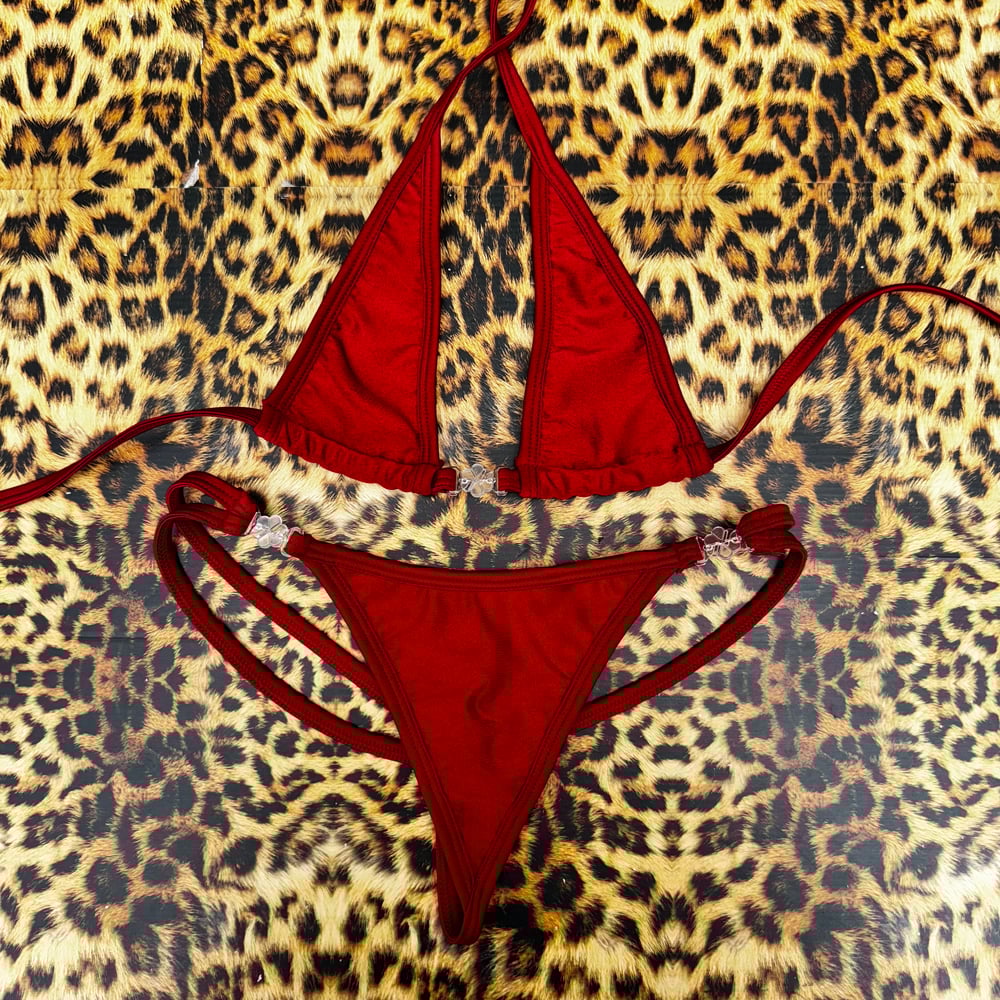 ଘ(੭*ˊᵕˋ)੭* ੈ♡‧₊ small double strap g bottoms & micro cup