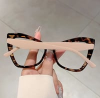Image 2 of Taupe & Tortoise Clear Frames