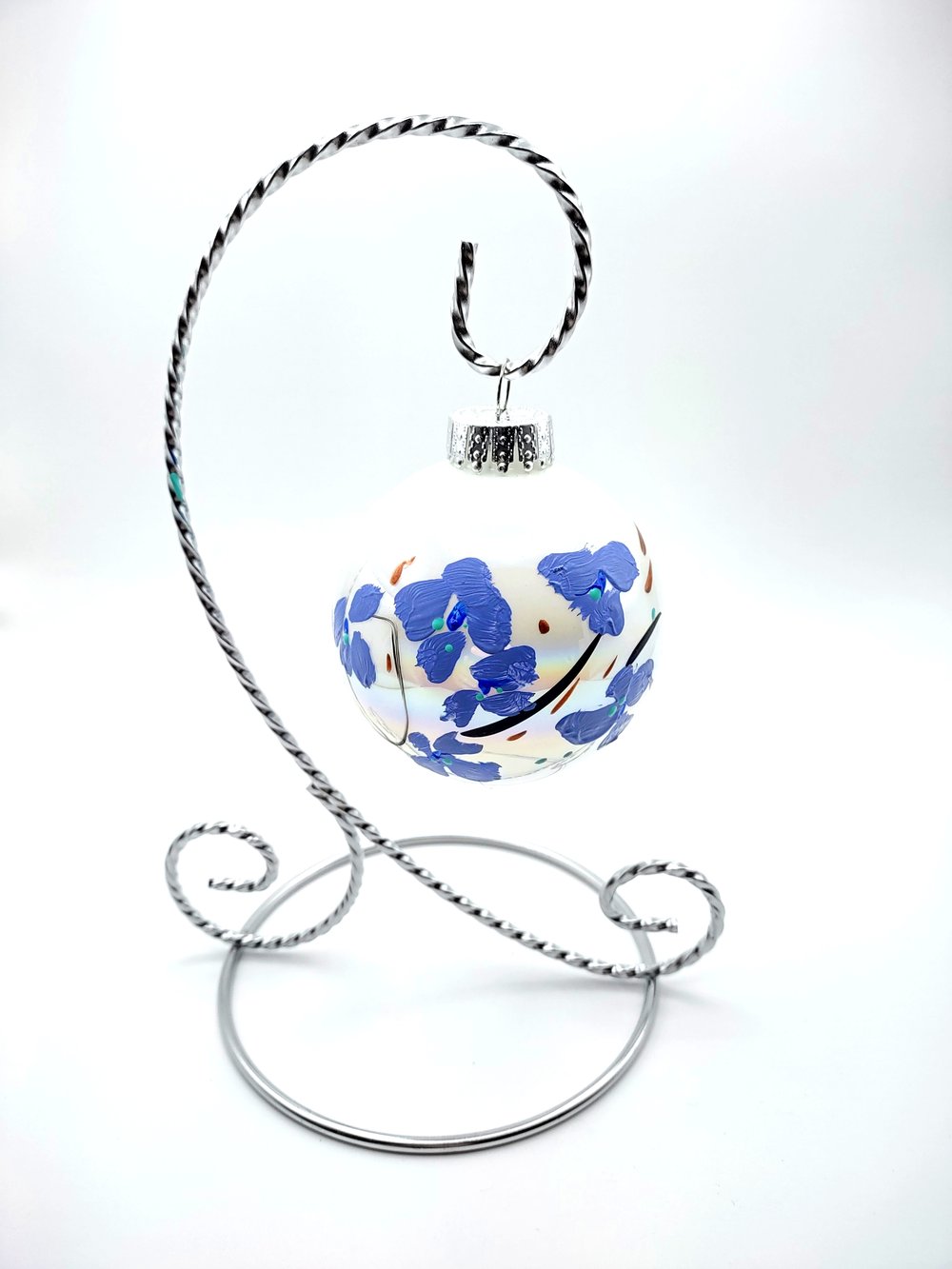 White Blue Cherry Blossoms