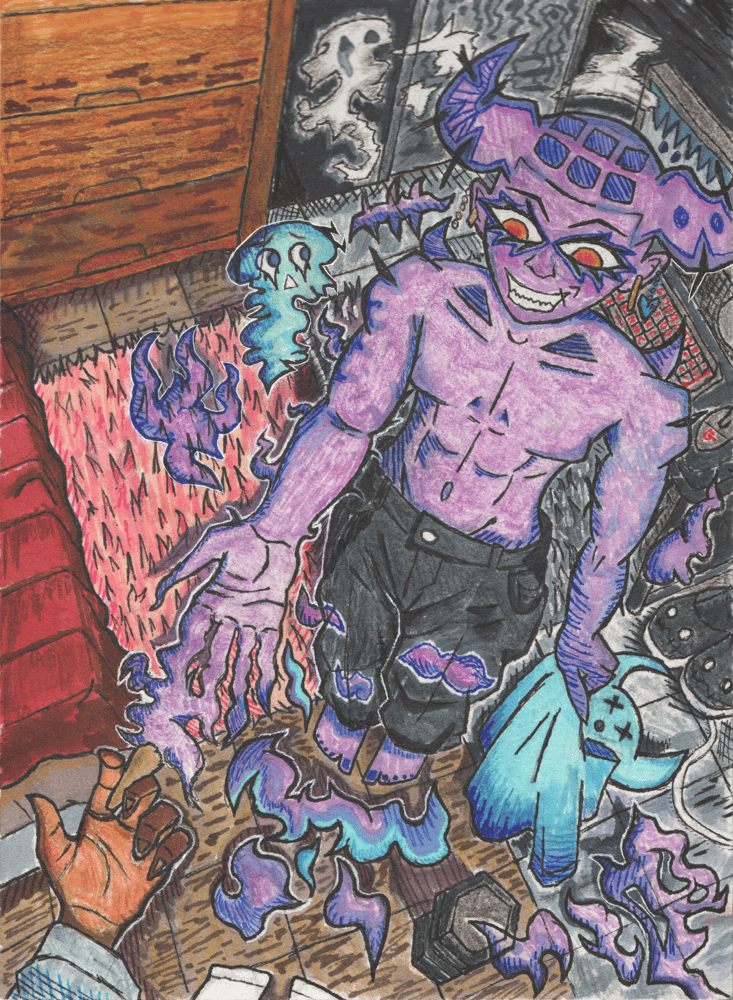Image of "SECRET WEAPON" Sketchbook Print