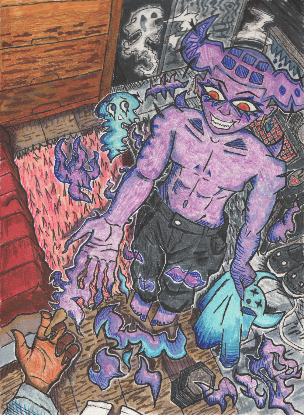 Image of "SECRET WEAPON" Sketchbook Print