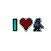 Image 1 of Love Slug Mane Holo Sticker