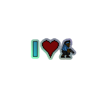 Image 2 of Love Slug Mane Holo Sticker