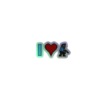 Image 3 of Love Slug Mane Holo Sticker