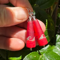 Image 1 of Orange Cone Earrings