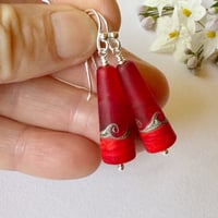 Image 5 of Orange Cone Earrings