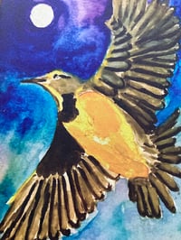 Image 5 of Bird Greeting Cards Soaring Meadow lark